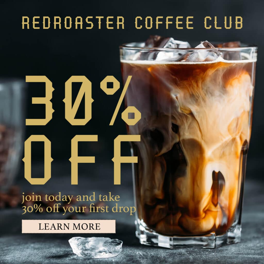 this image has details of the brighton coffee subscription which is offered by redroaster coffee