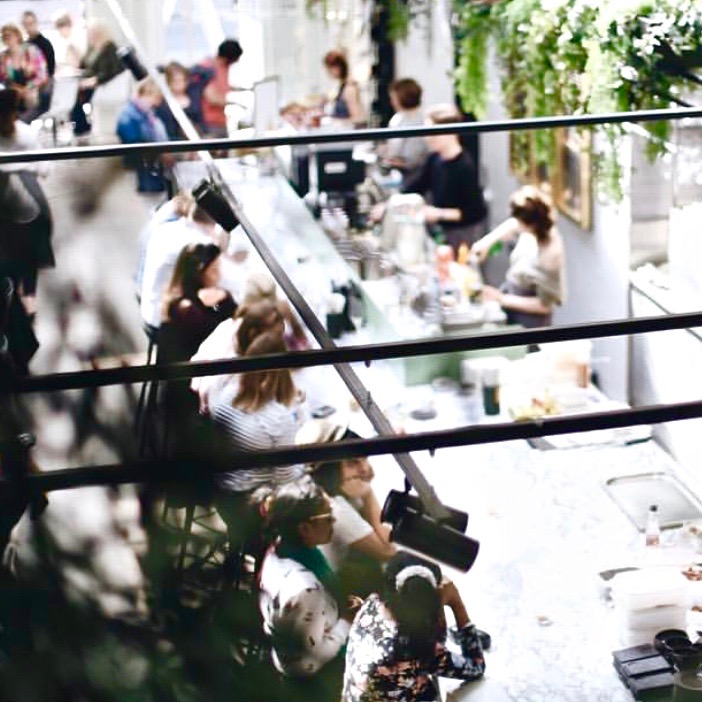 People enjoying bottomless brunch brighton in Redroaster Cafe